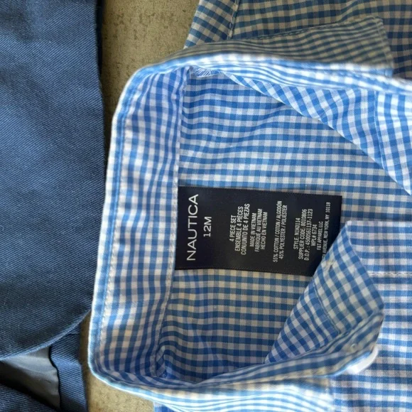 Nautica / Baby Boys 4-Pc. Jacket, Shirt, Pants & Necktie set - Picture 8 of 11